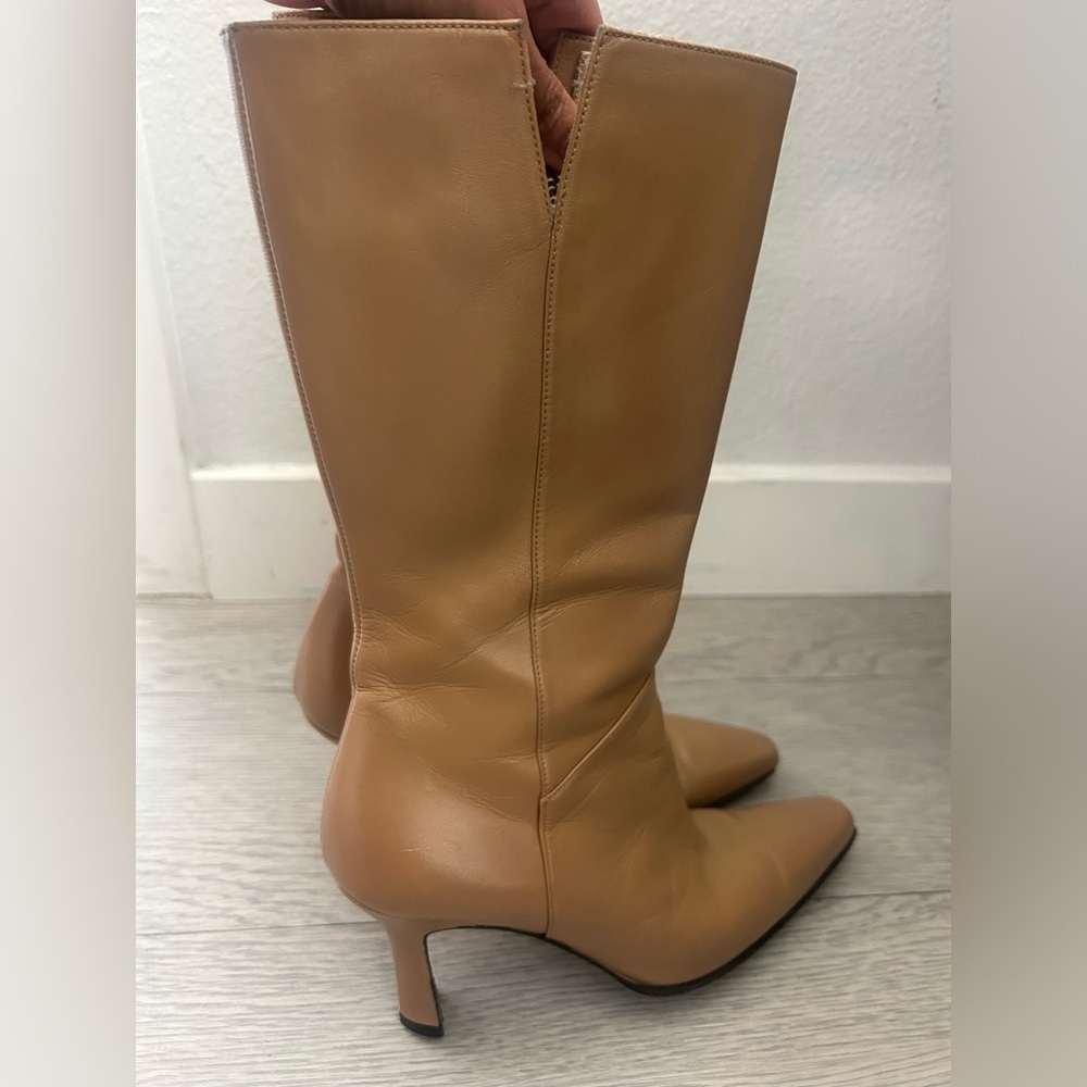Stuart Weitzman Tan Heeled Boots - Picture 3 of 12
